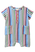 Crinkle Stripe Romper