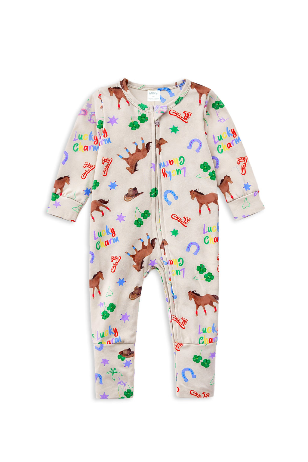 Lucky Charm Zip Romper