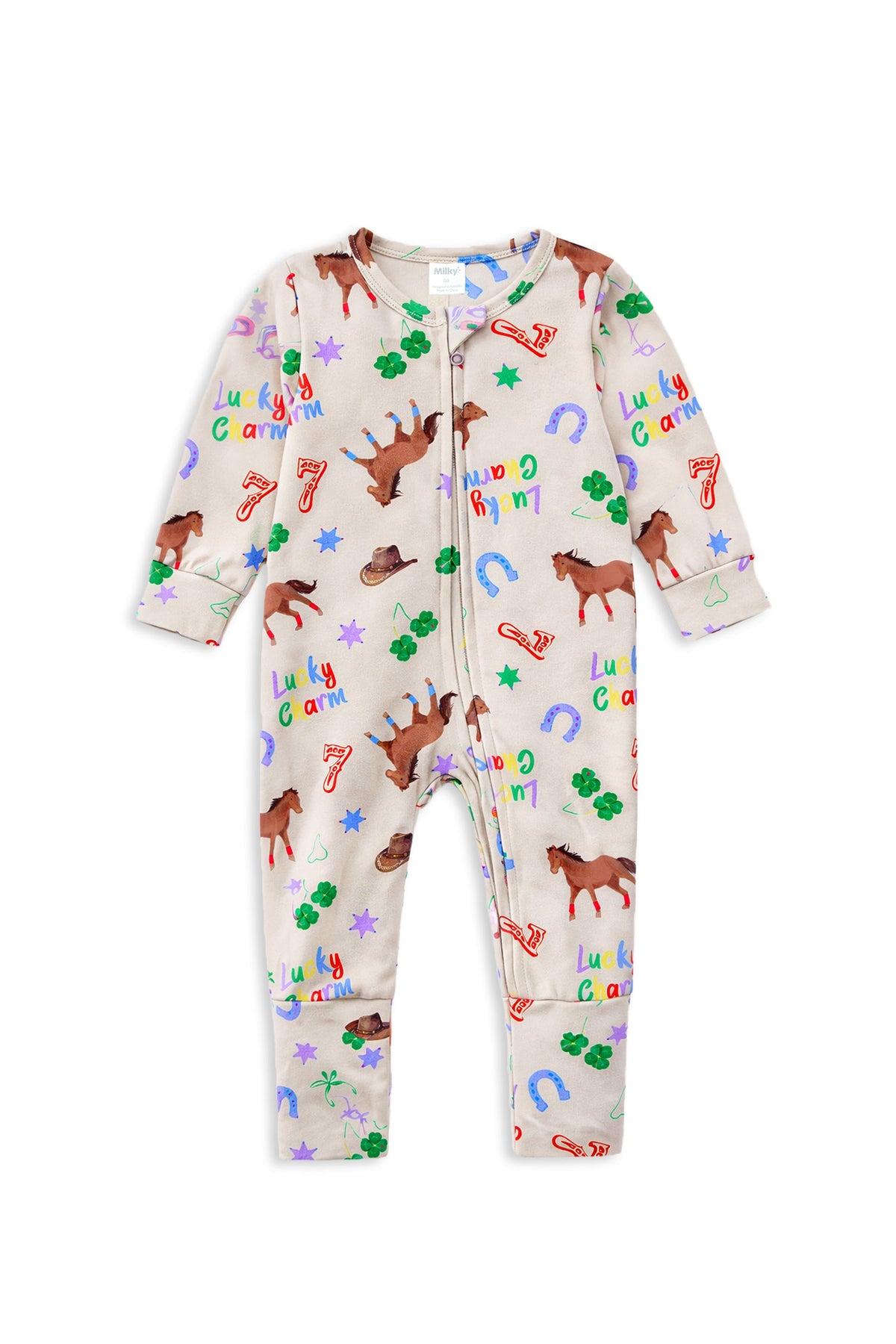 Lucky Charm Zip Romper