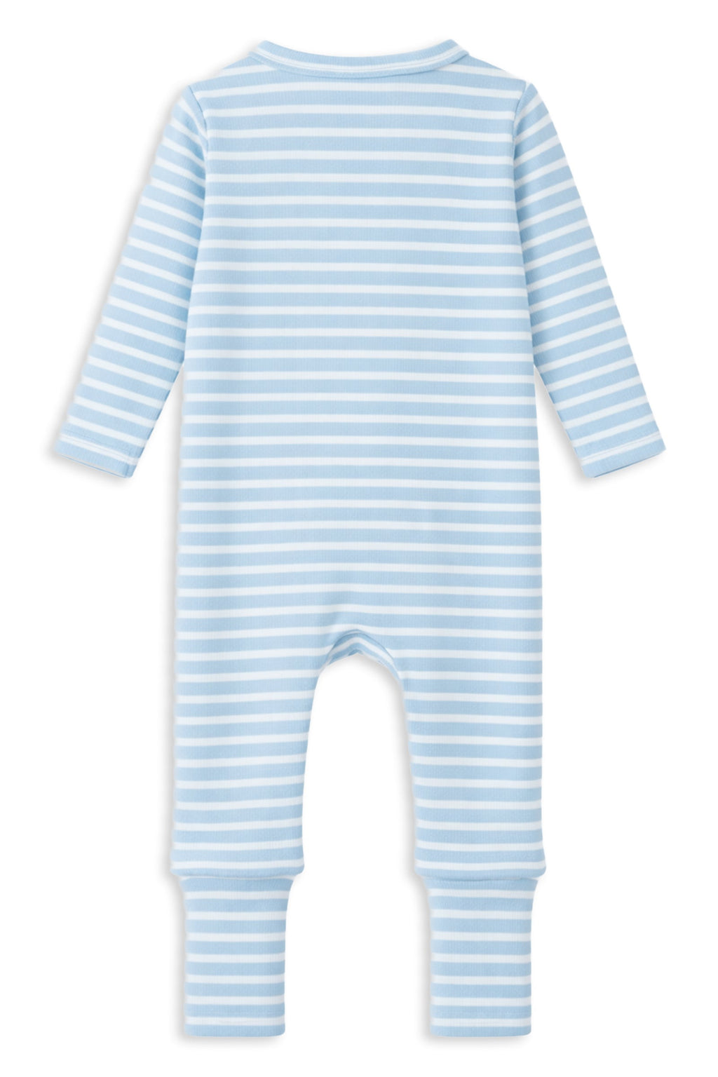 Mist Stripe Zip Romper