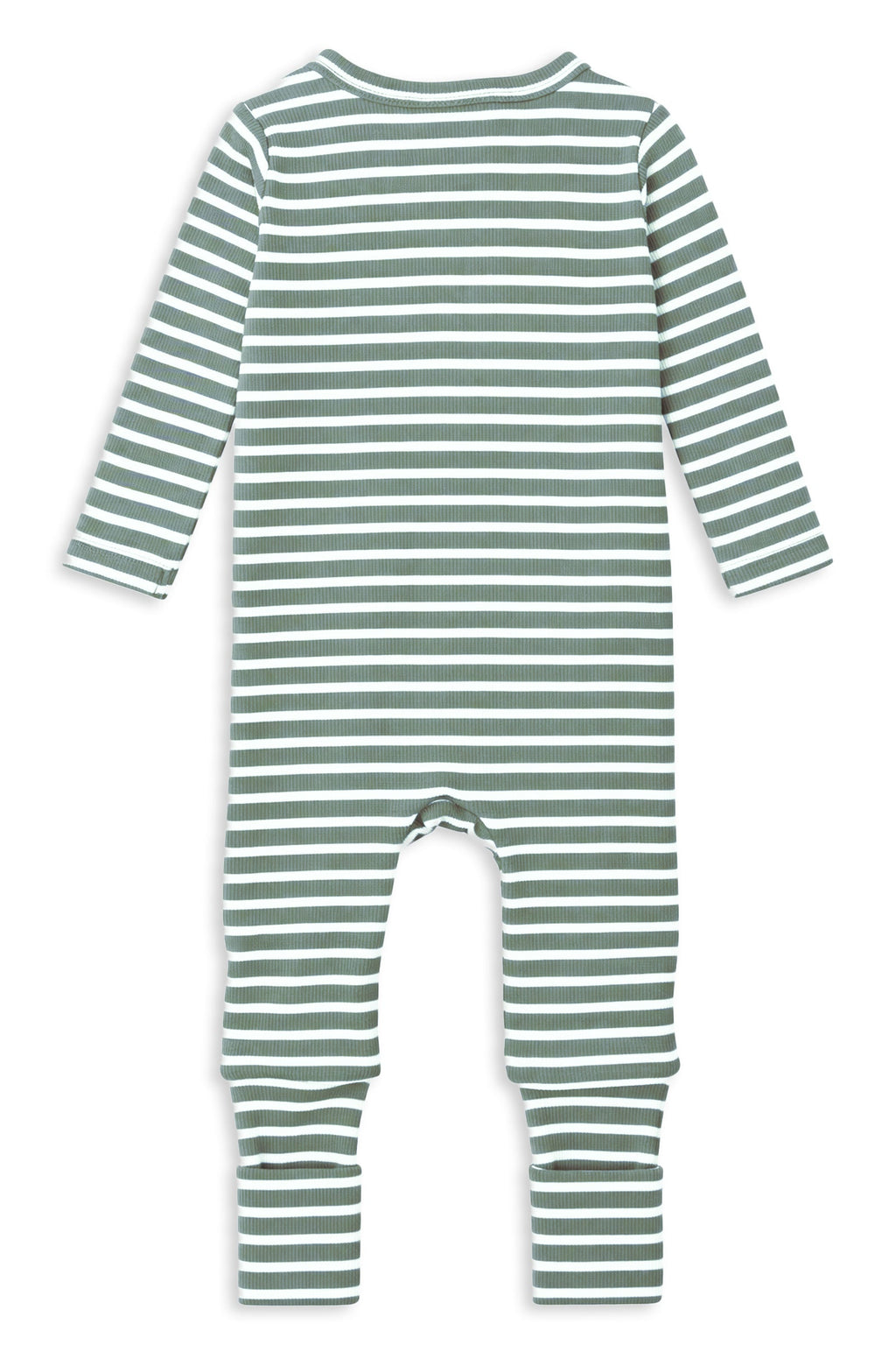 Fern Stripe Zip Romper