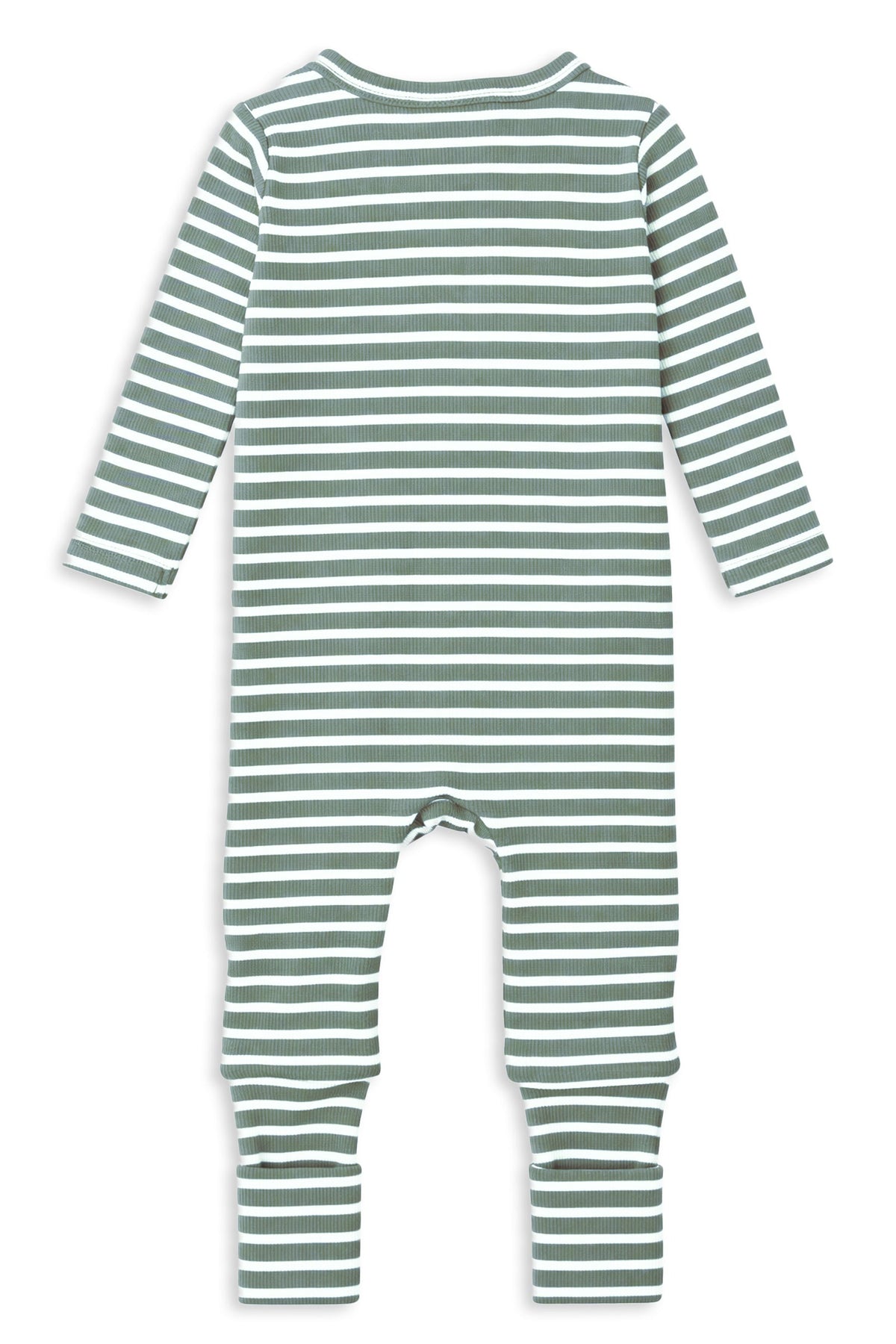 Fern Stripe Zip Romper