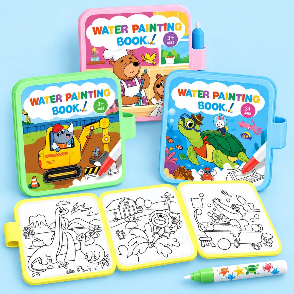 TibaToes MagicSplash Water Coloring Book