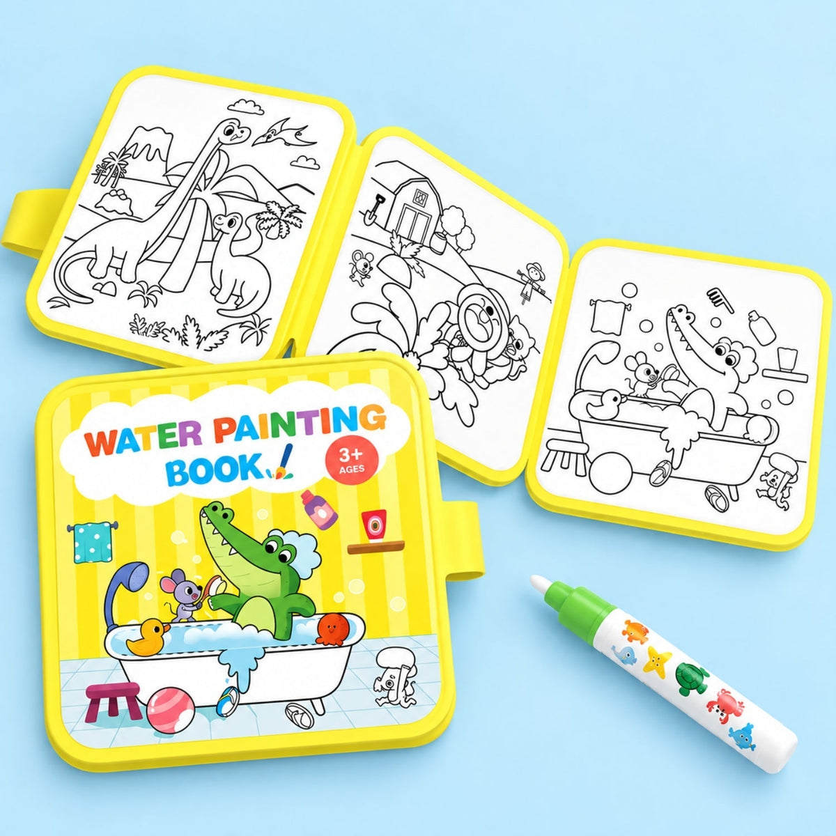 TibaToes MagicSplash Water Coloring Book