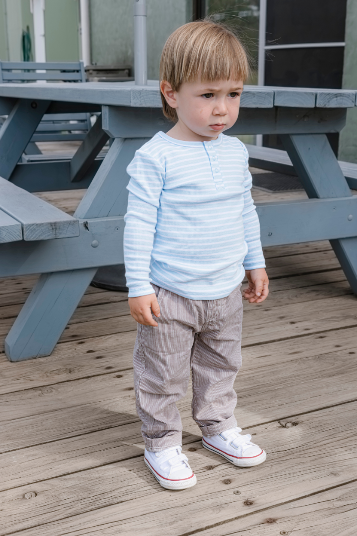 Mist Stripe Henley