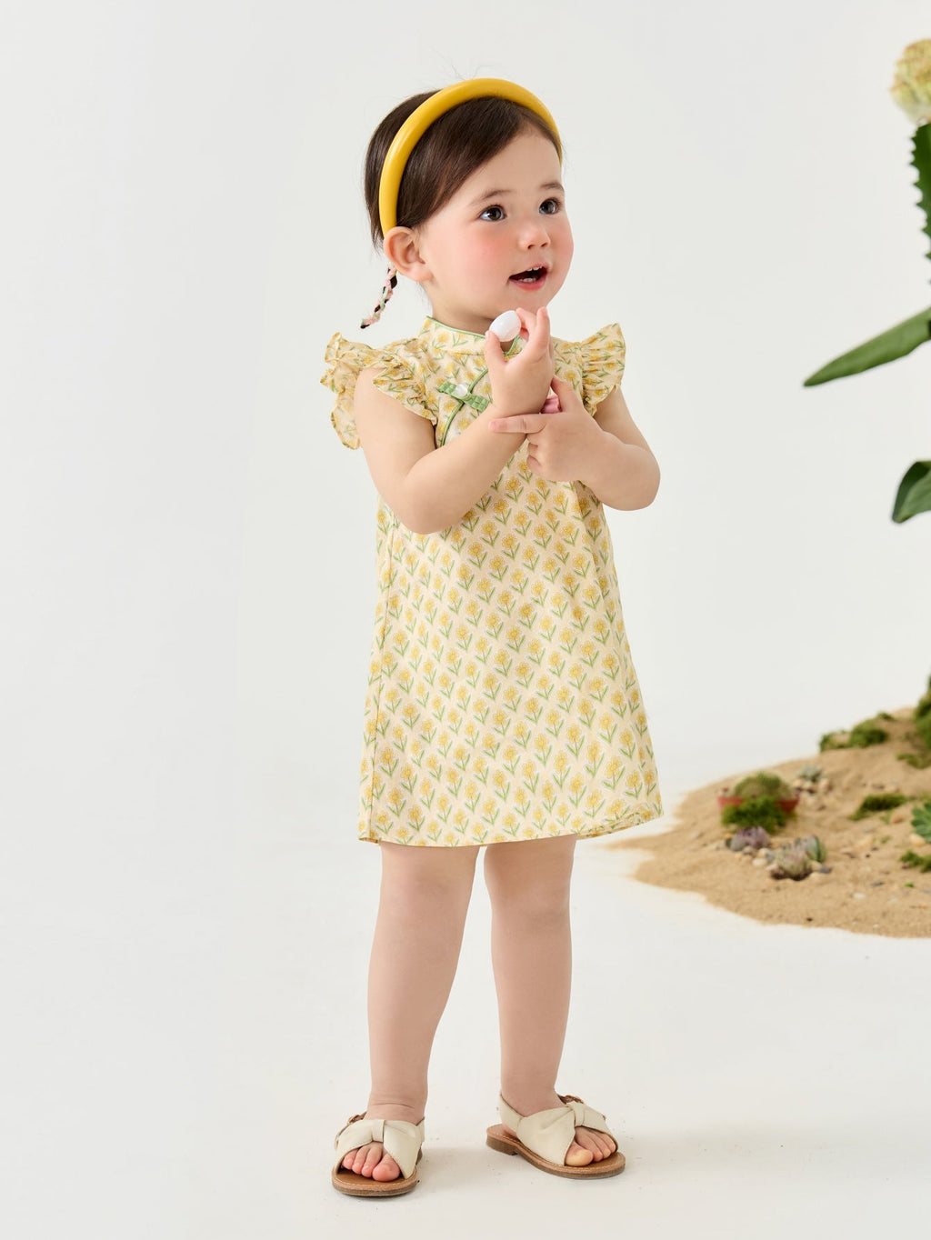 Baby Girl Short Sleeve Traditional Style Dress