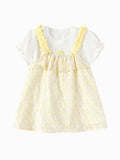 Balabala Baby Girl Woven Short Sleeve Suit