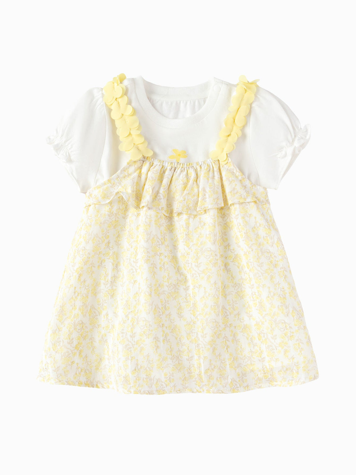 Balabala Baby Girl Woven Short Sleeve Suit