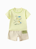 Balabala Baby Boy Knit Short Sleeve Suit