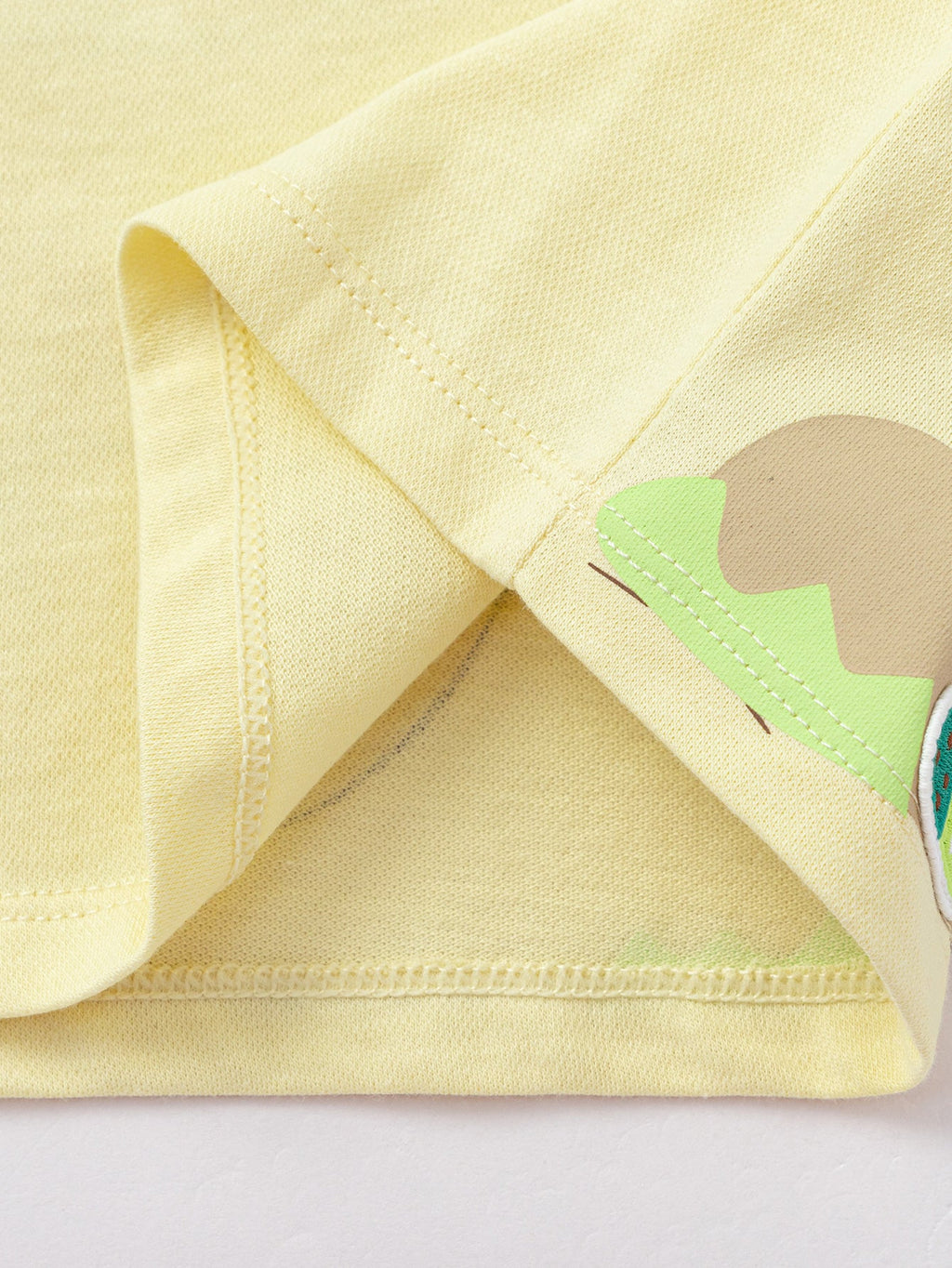 Balabala Baby Boy Round V-Neck Short-Sleeved T-Shirt