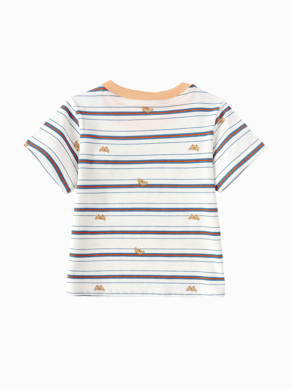 Balabala Baby Boy Round V-Neck Short-Sleeved T-Shirt