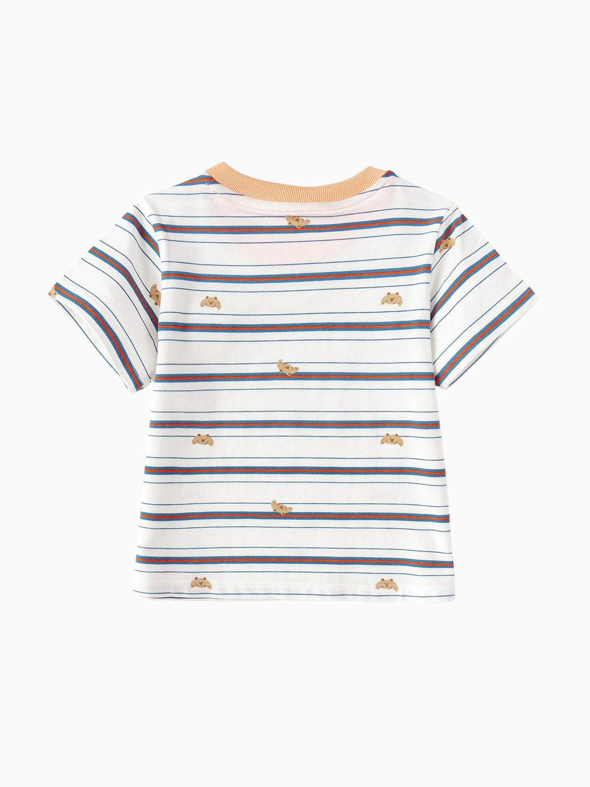 Balabala Baby Boy Round V-Neck Short-Sleeved T-Shirt