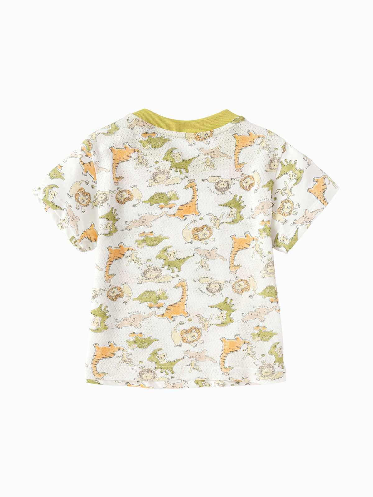 Balabala Baby Boy Round V-Neck Short-Sleeved T-Shirt