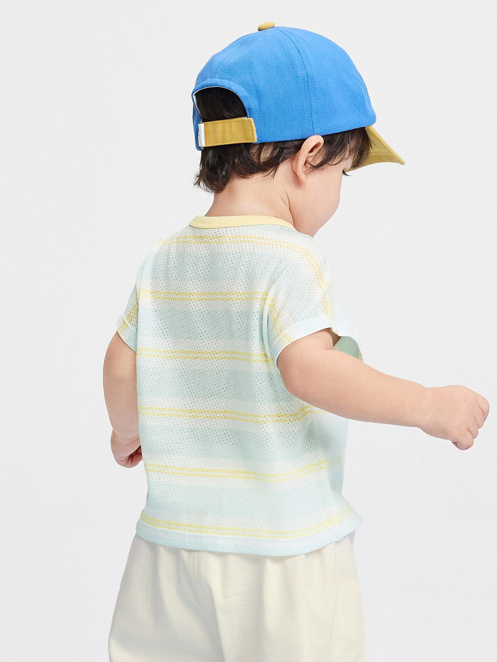 Balabala Baby Unisex Round V-Neck Short-Sleeved T-Shirt