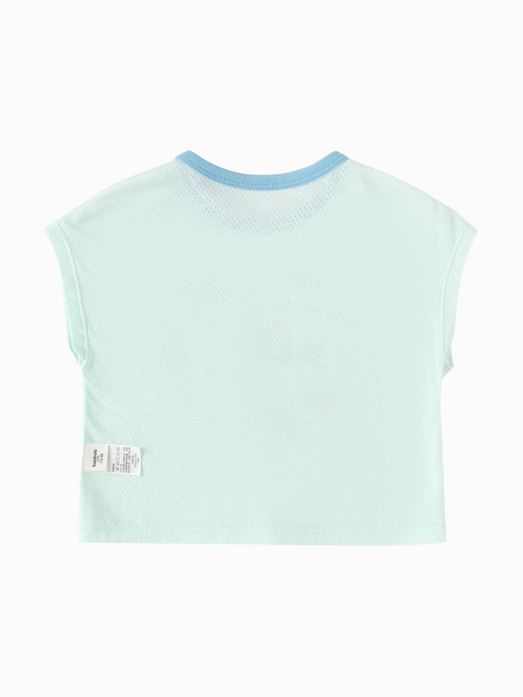 Balabala Baby Unisex Round V-Neck Short-Sleeved T-Shirt