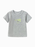 Balabala Baby Unisex Round V-Neck Short-Sleeved T-Shirt