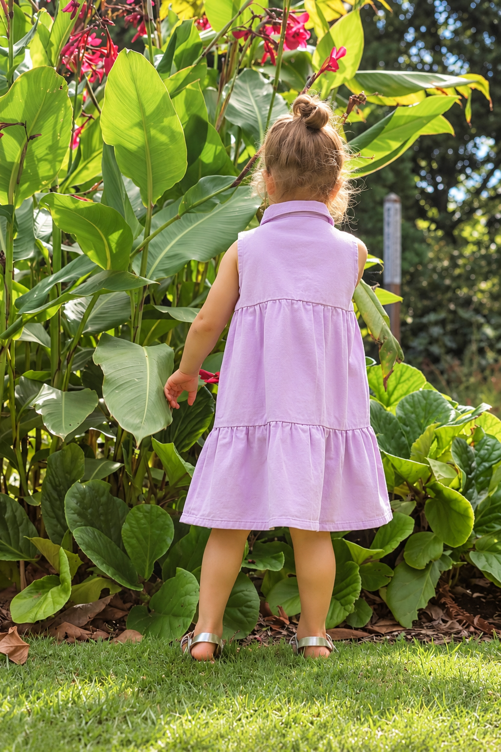 Lilac Twill Dress