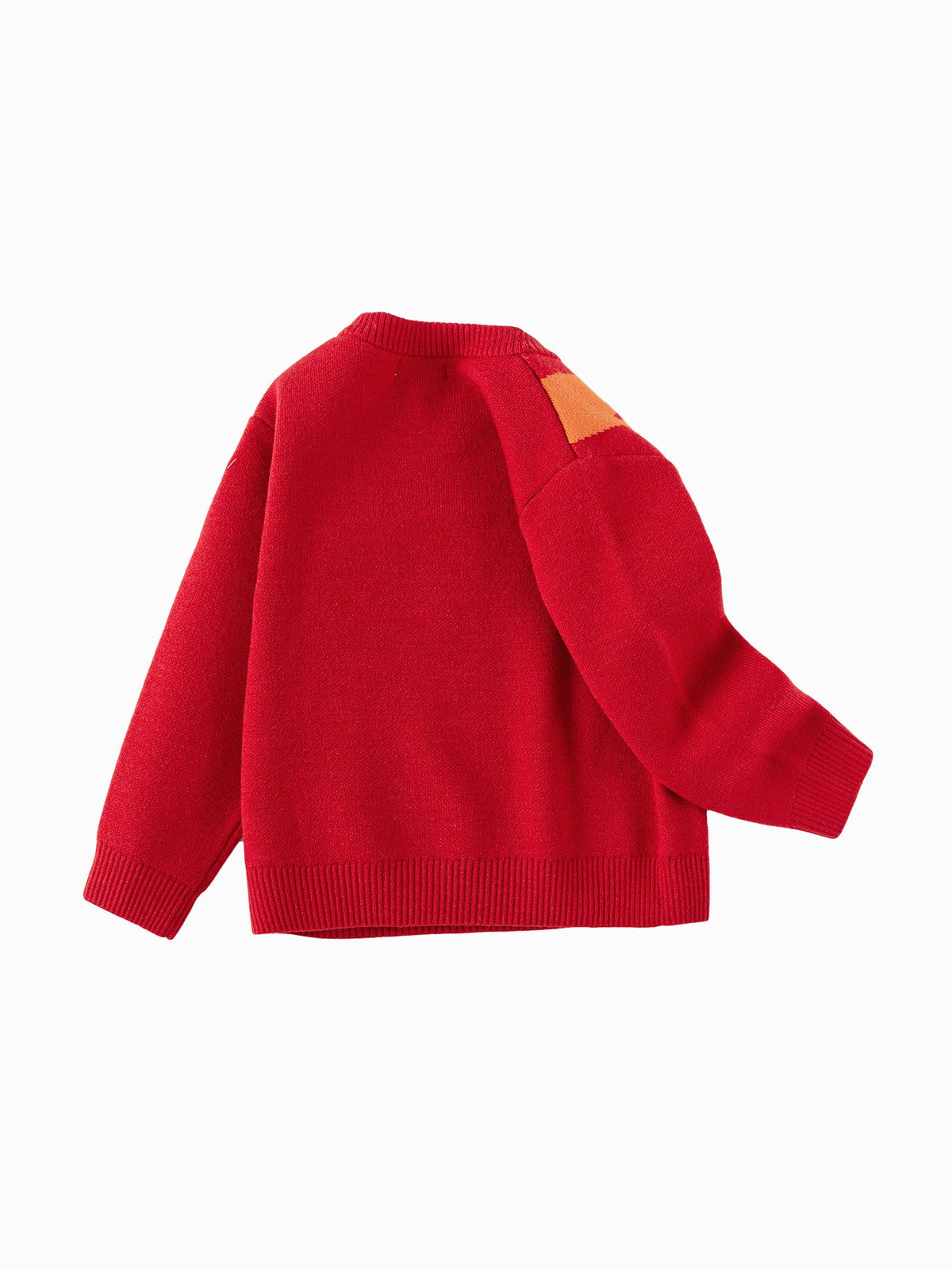 Balabala boys' sweater New Year jacquard knitted sweater 2025 spring and autumn new style New Year outfit
