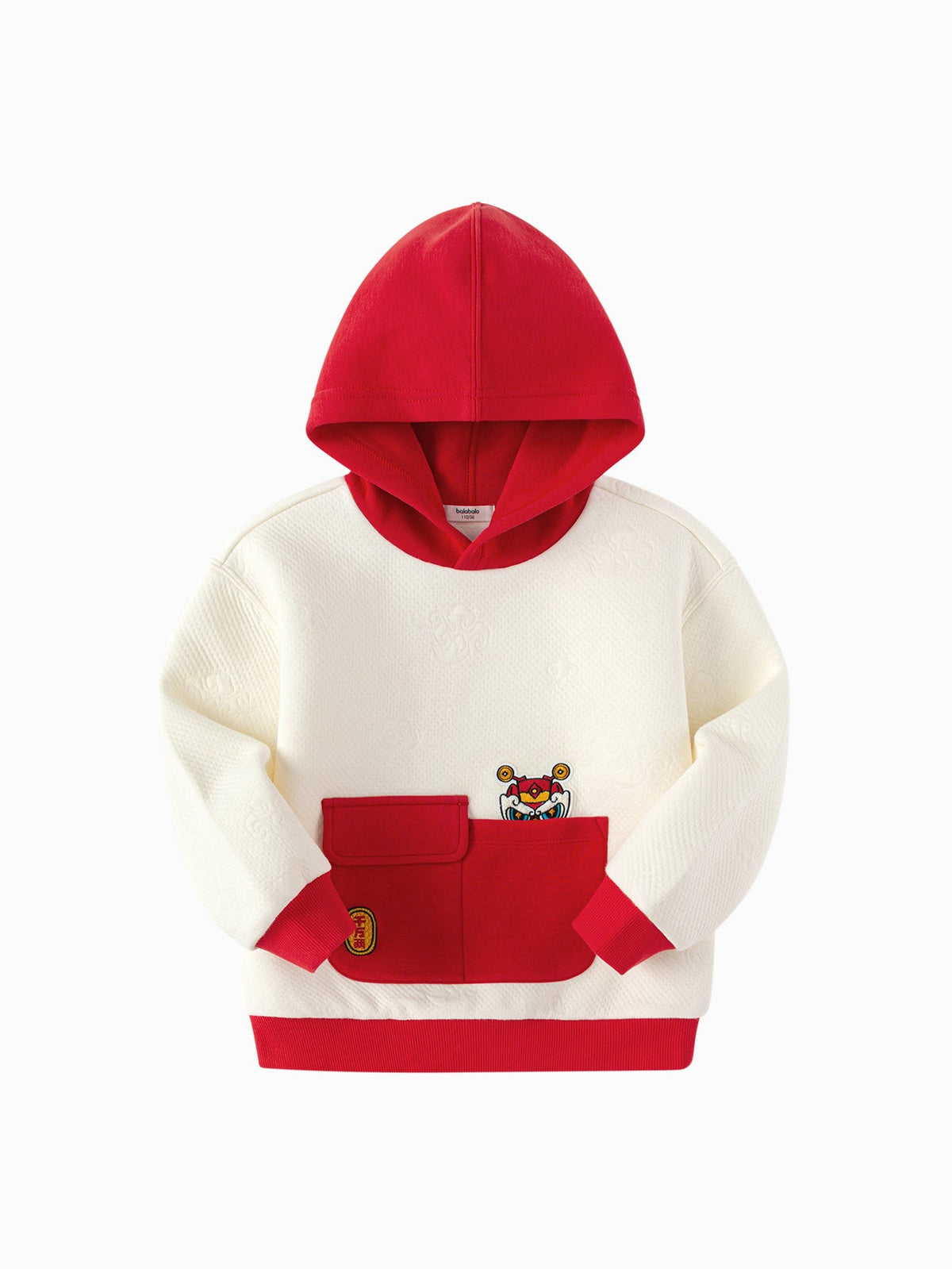 Balabala children's sweatshirt hooded top Toddler Boys clothing 2025 spring and autumn new year's outfit