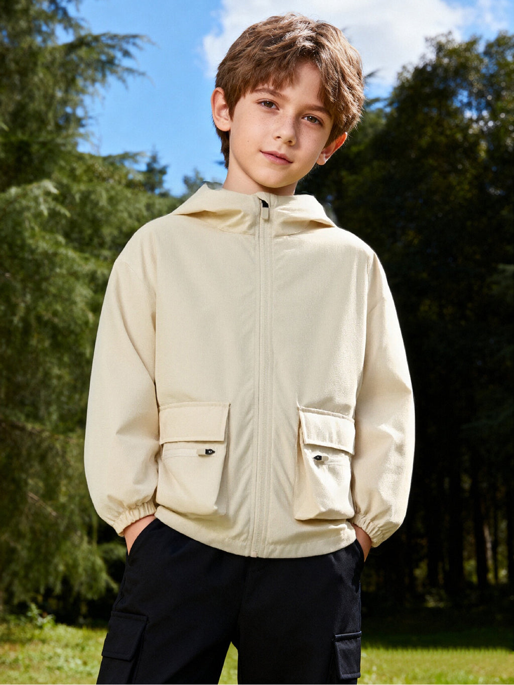 2025 Spring New Boy and Girl Woven Casual Wear