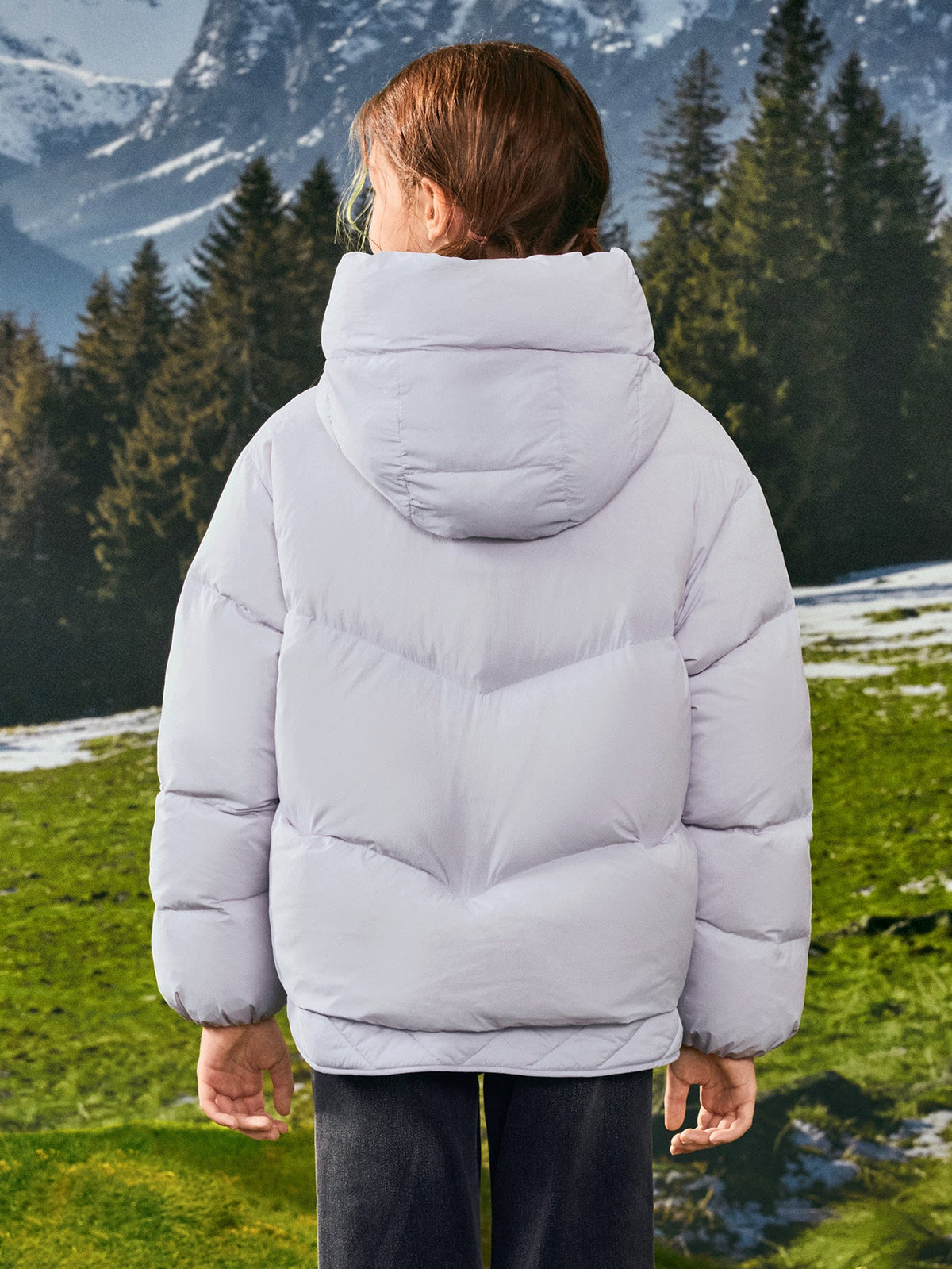 Balabala Girl Kids Down Jacket Light-warmth（15-5℃/59-41°F）