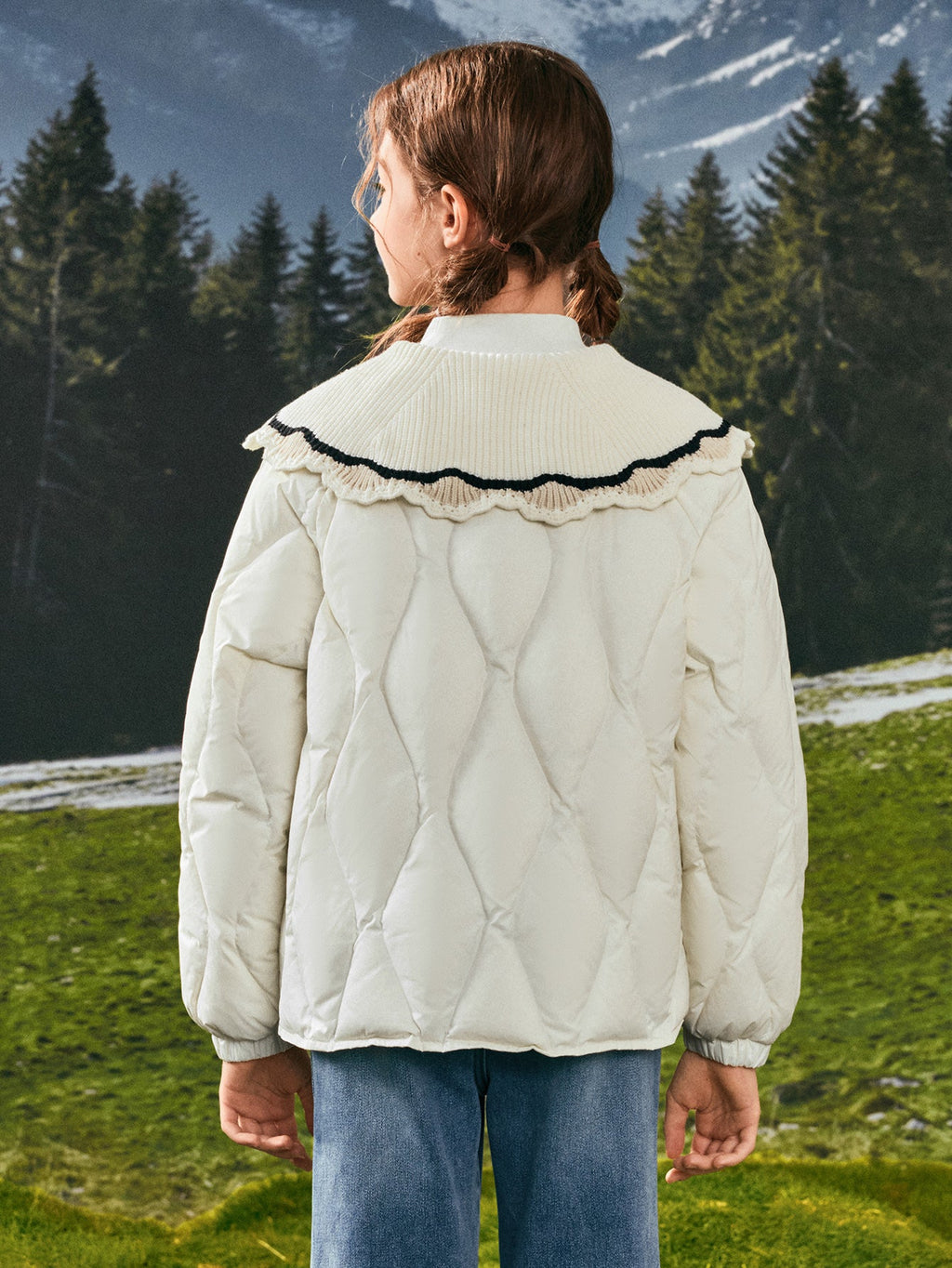 Balabala Girl Kids Down Jacket Light-warmth（15-5℃/59-41°F）