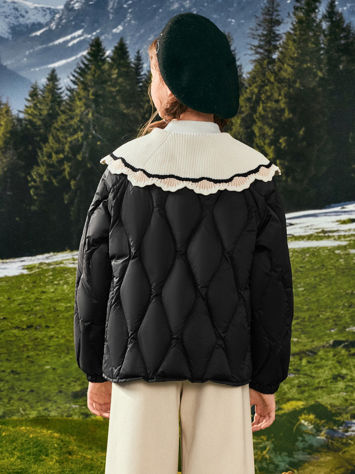 Balabala Girl Kids Down Jacket Light-warmth（15-5℃/59-41°F）