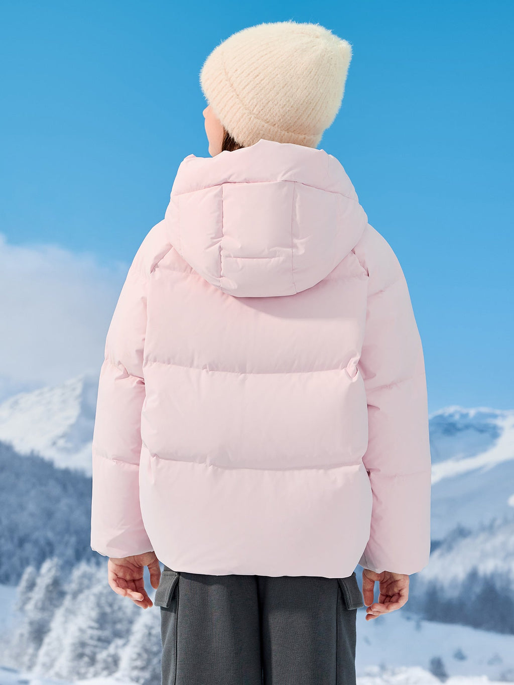 Balabala Girl Kids Down Jacket Warm（5--5℃/41-23°F）