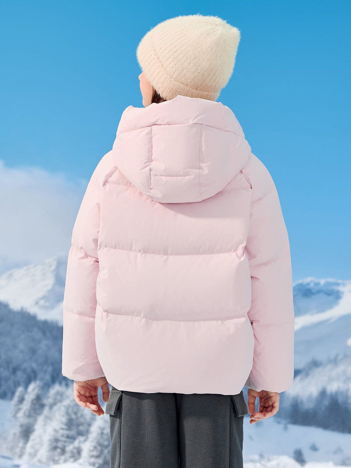 Balabala Girl Kids Down Jacket Warm（5--5℃/41-23°F）