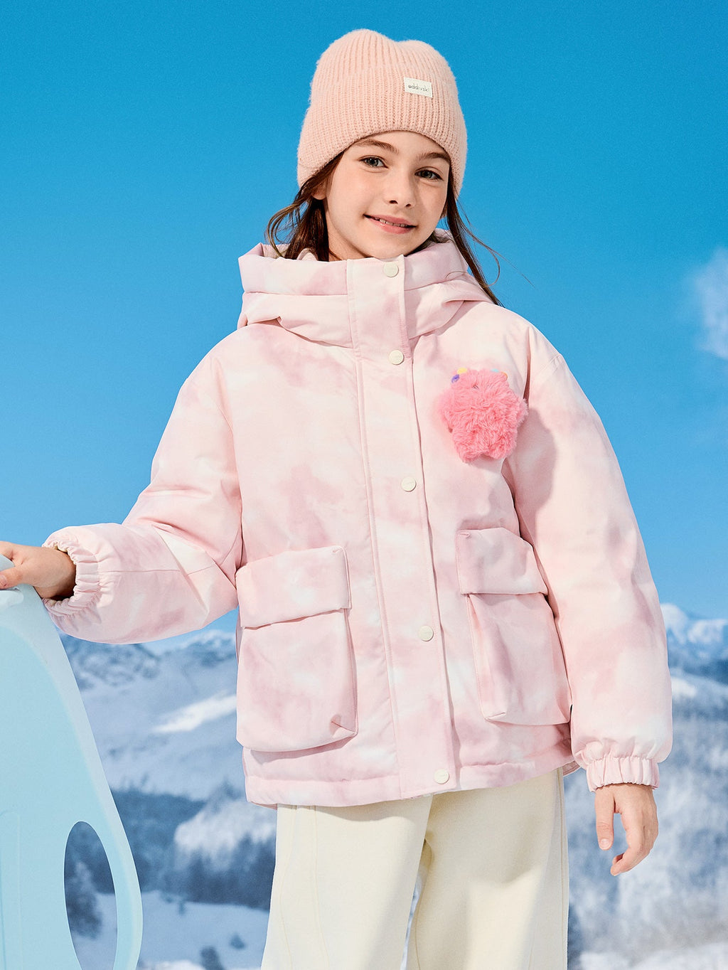 Balabala Girl Kids Down Jacket Warm（5--5℃/41-23°F）