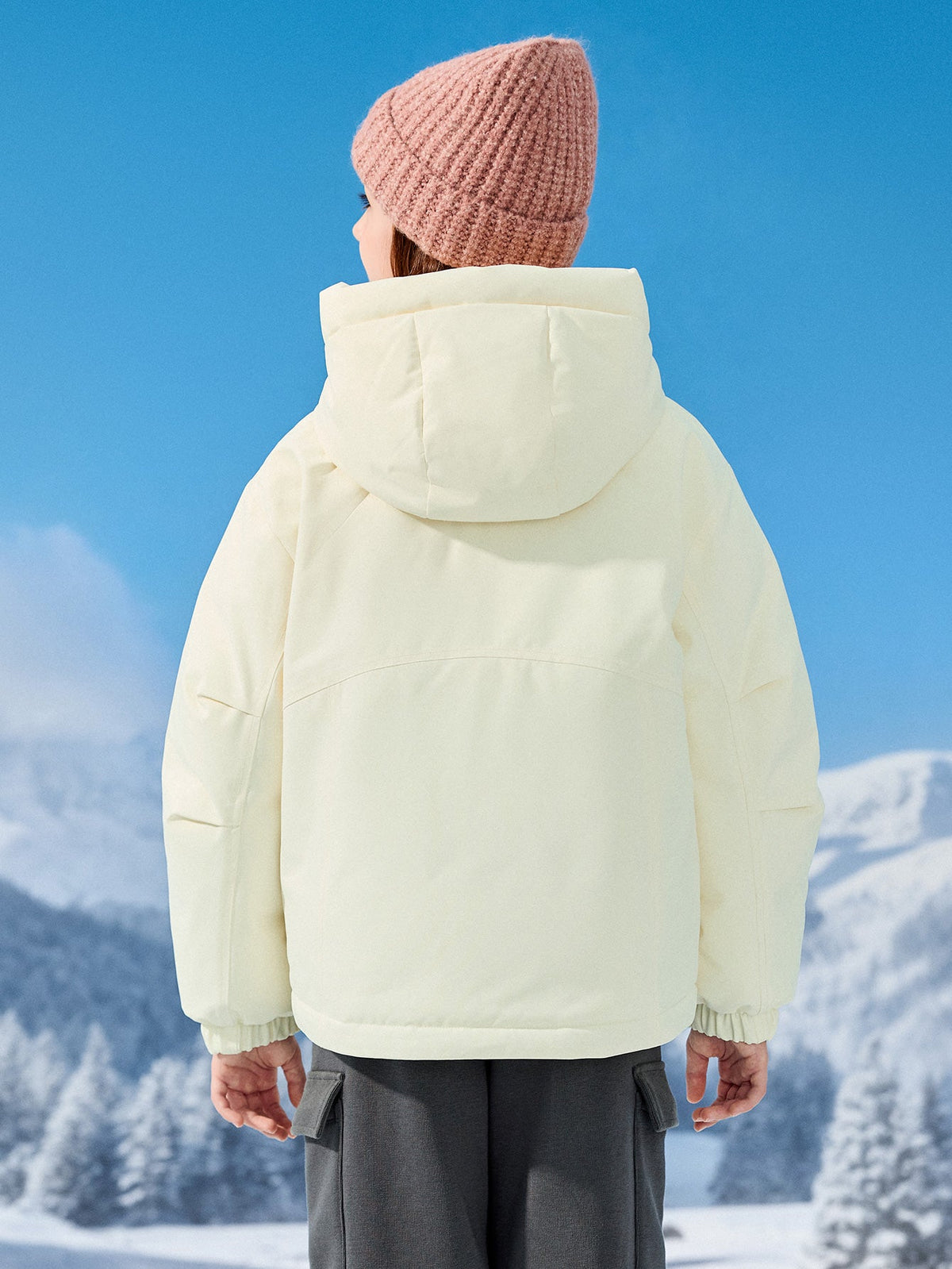 Balabala Girl Kids Down Jacket Warm（5--5℃/41-23°F）