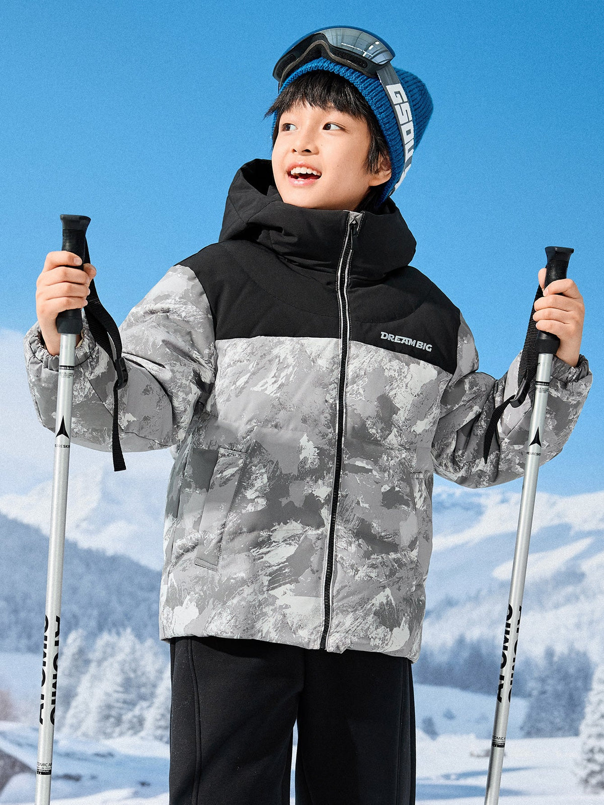 Balabala Boy Kids Down Jacket Warm（5--5℃/41-23°F）