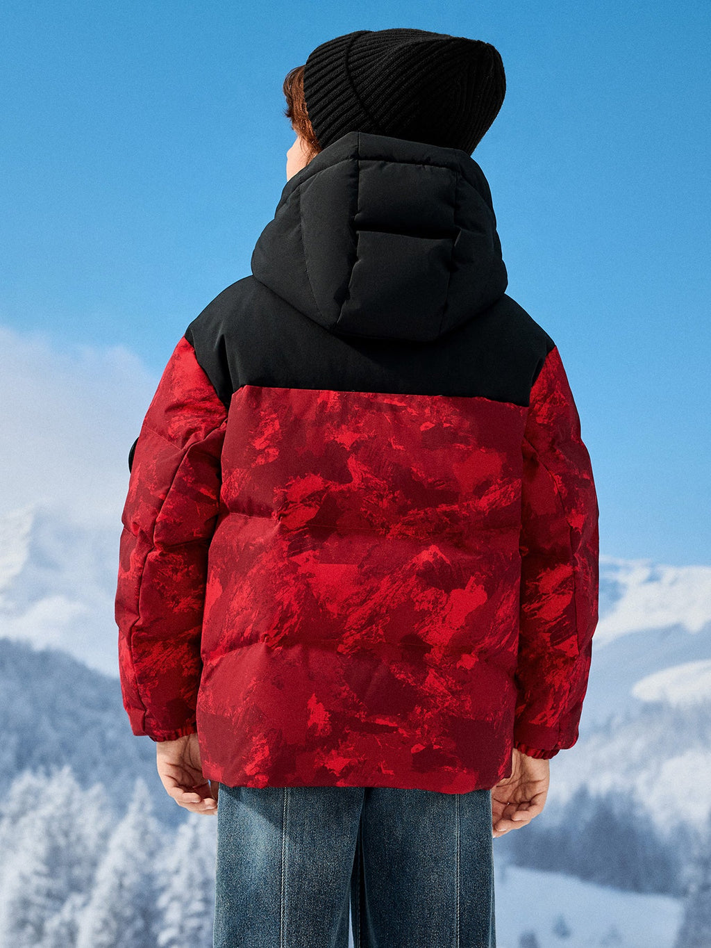 Balabala Boy Kids Down Jacket Warm（5--5℃/41-23°F）