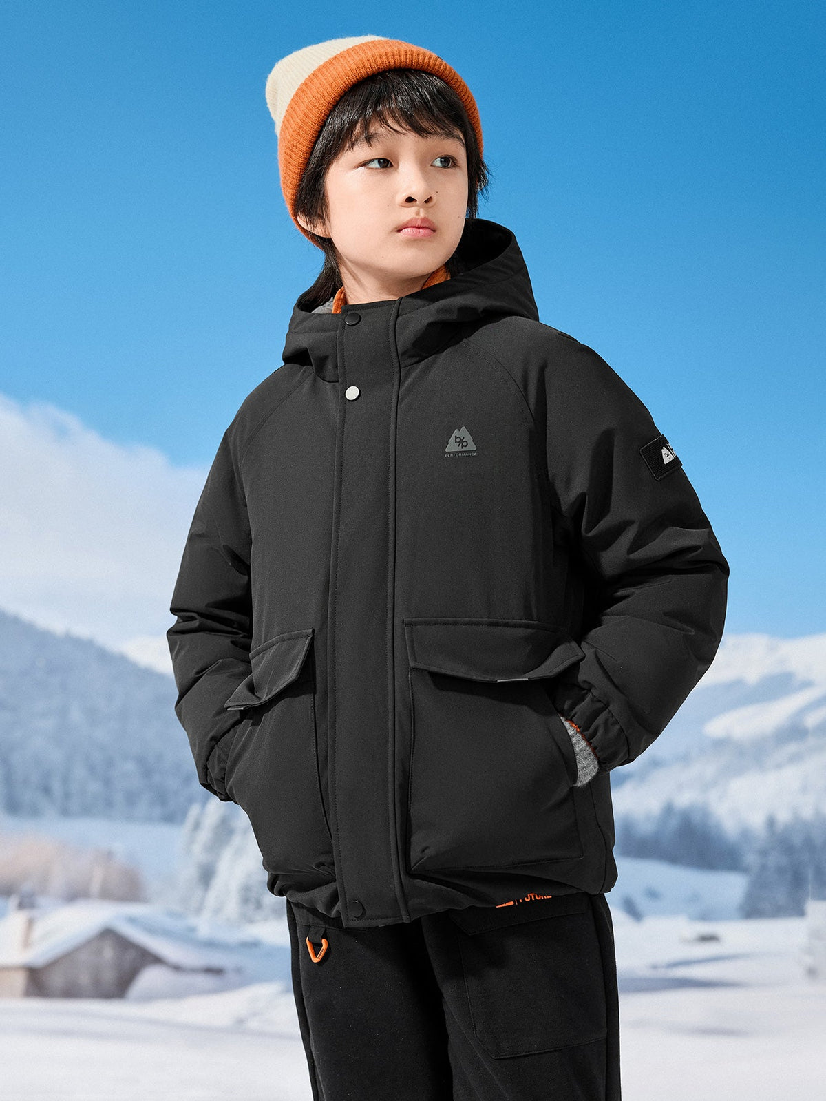 Balabala Boy Kids Down Jacket Warm（5--5℃/41-23°F）