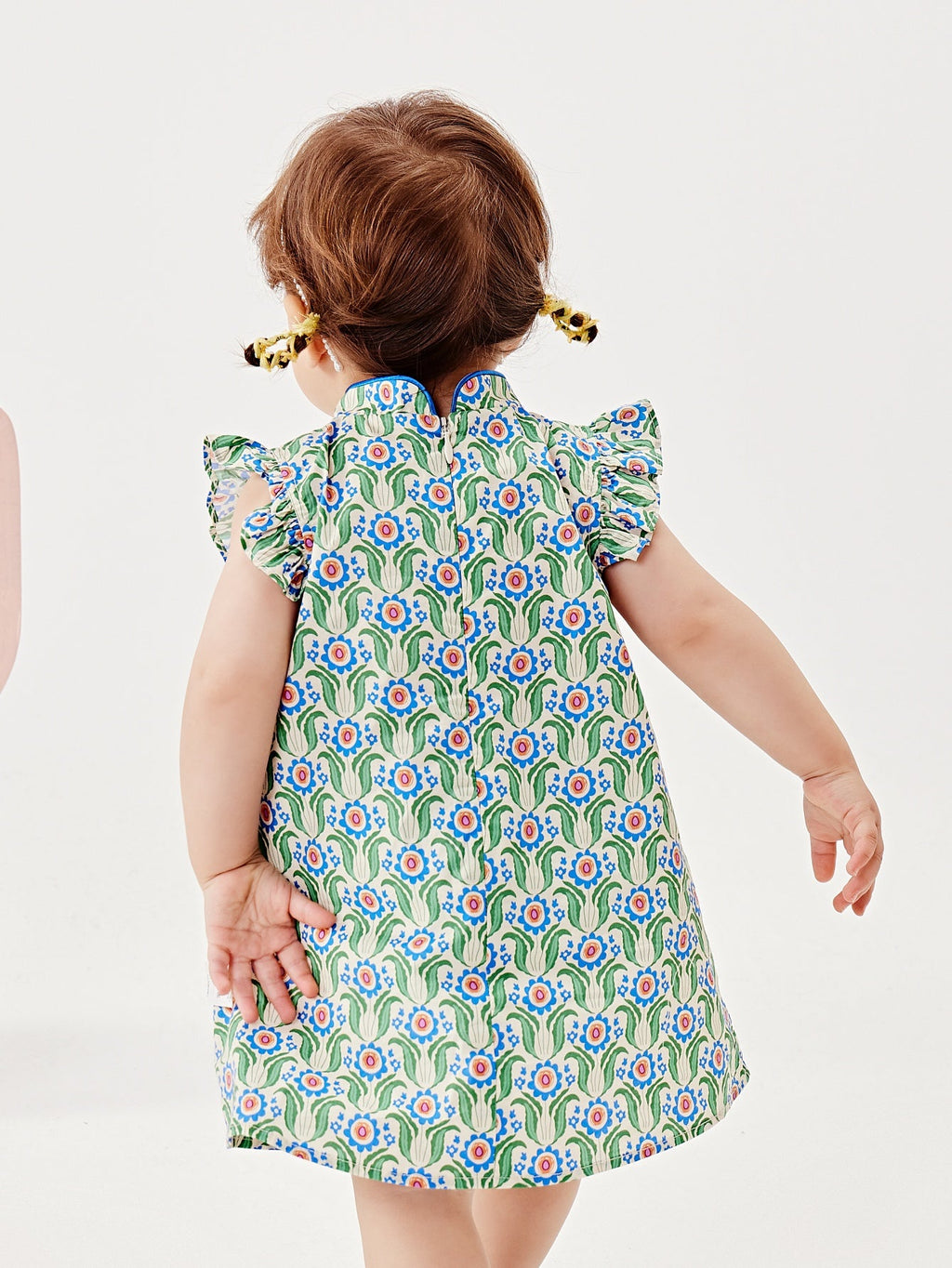 Baby Girl Short Sleeve Traditional Style Dress