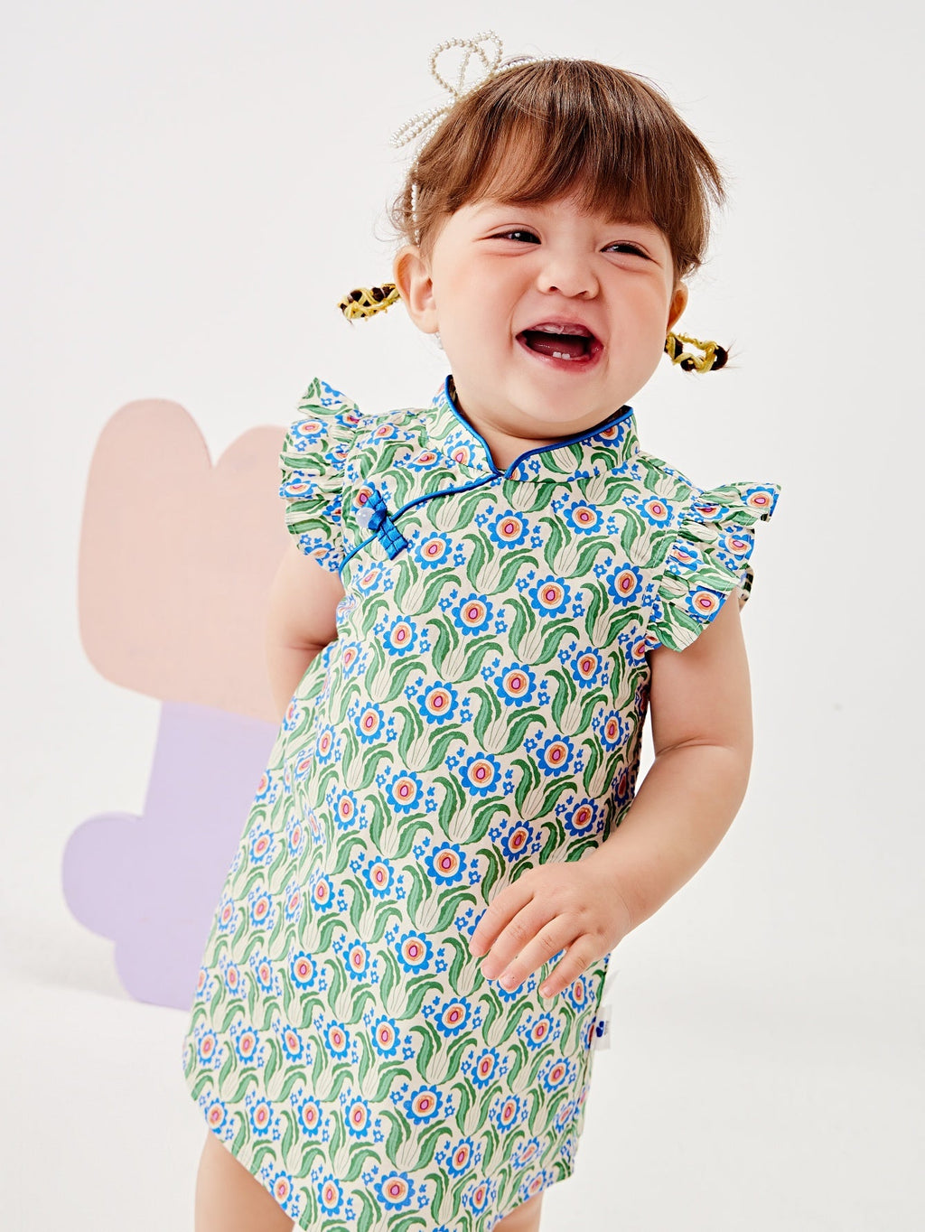 Baby Girl Short Sleeve Traditional Style Dress