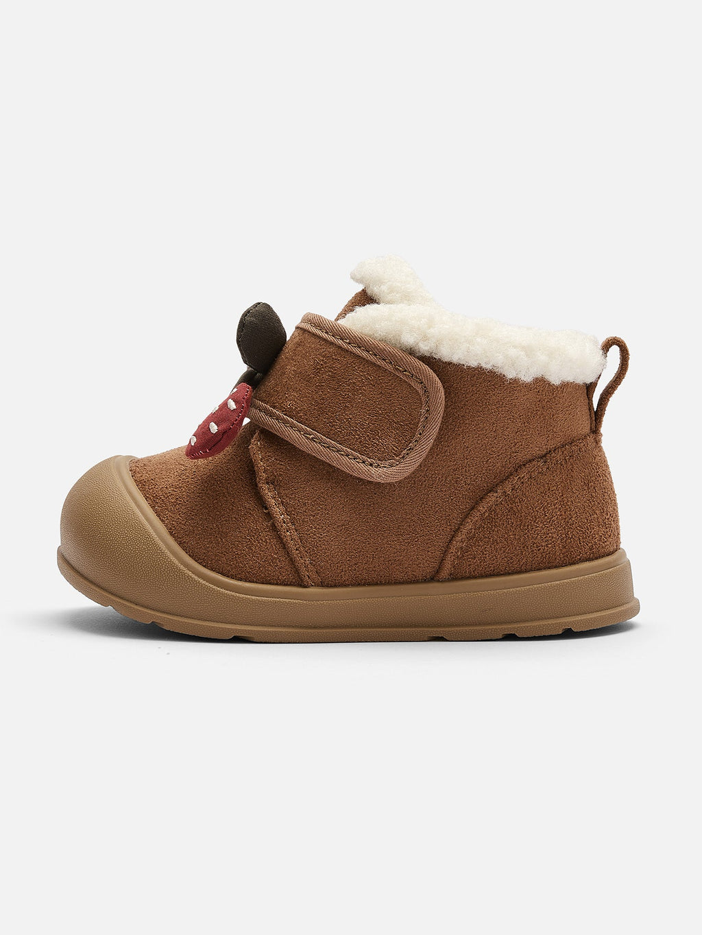Balabala Baby Girl Cute Cherry Detail Soft Cozy Winter Snow Boots