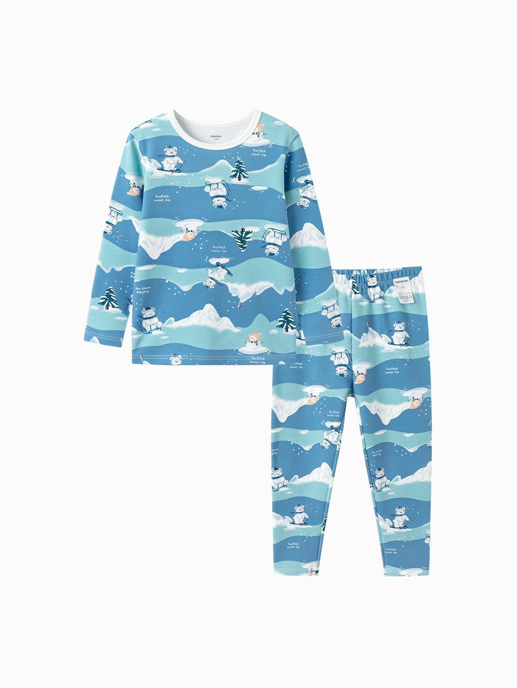 Balabala Boy Toddler Warm Long Sleeve Top & Leggings Set