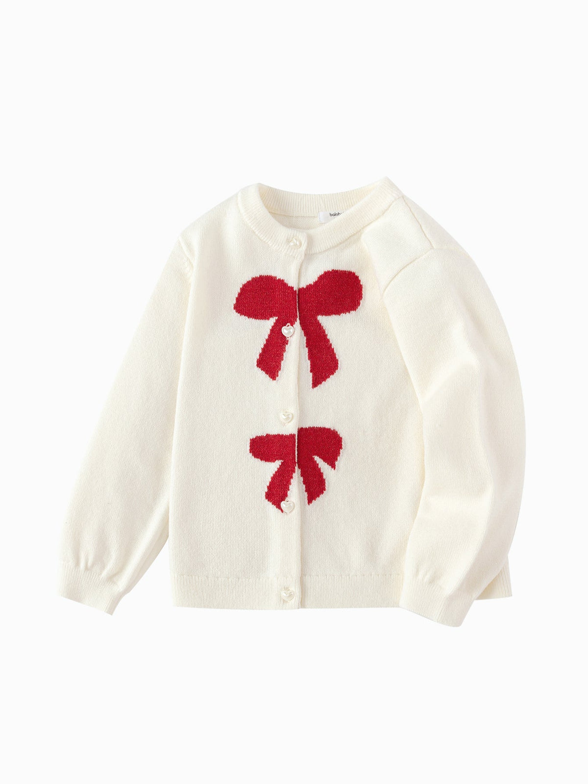 Balabala Children Sweater Girl Sweater 2025 Winter Baby Knit Cardigan Fashion