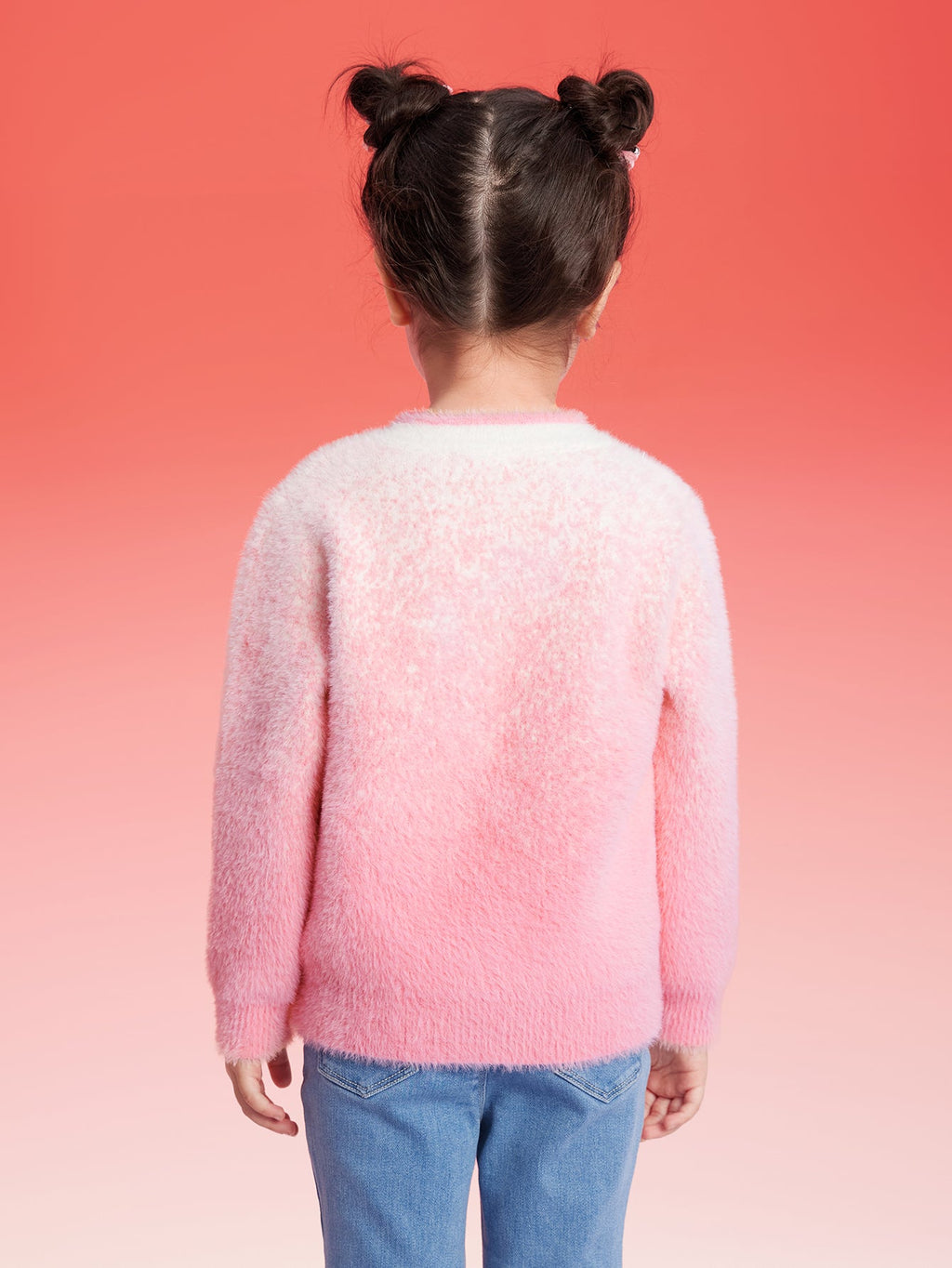 Balabala Children Sweater Girl New Chinese Style Sweater 2024 Winter New Red Knitwear Top