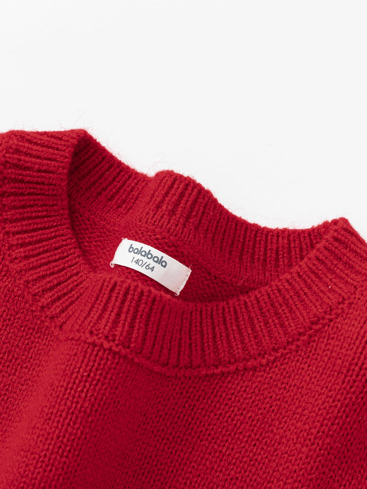 Balabala children's clothing girls sweater children sweater 2024 new winter New Year red knit sweater trend