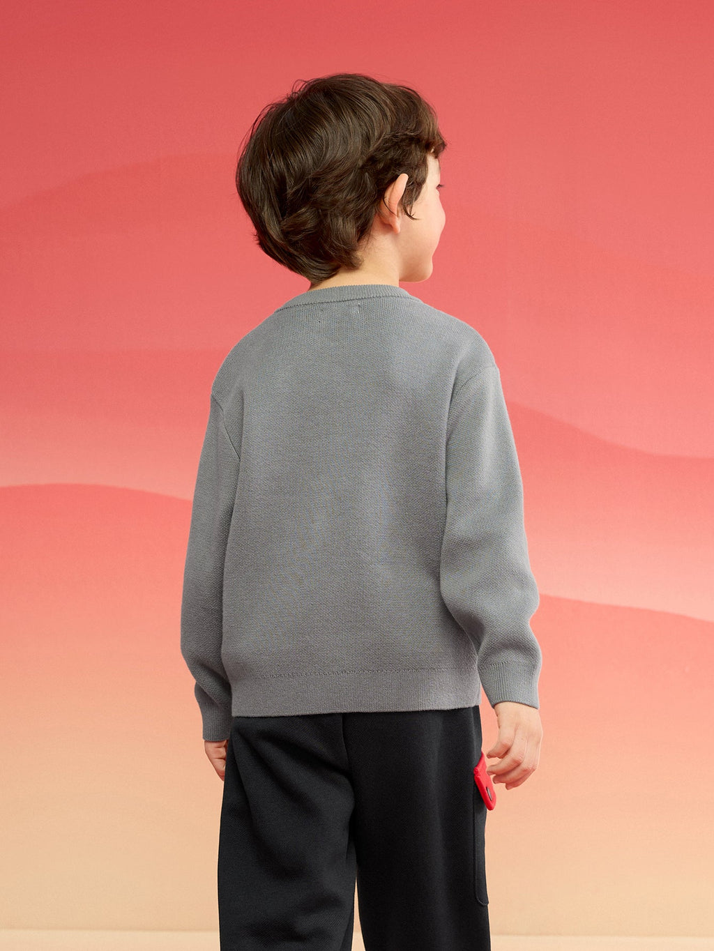 Balabala Children Clothes Boy Sweater 2025 New Spring New Year's Outfit Baby Chinese Style Knitwear