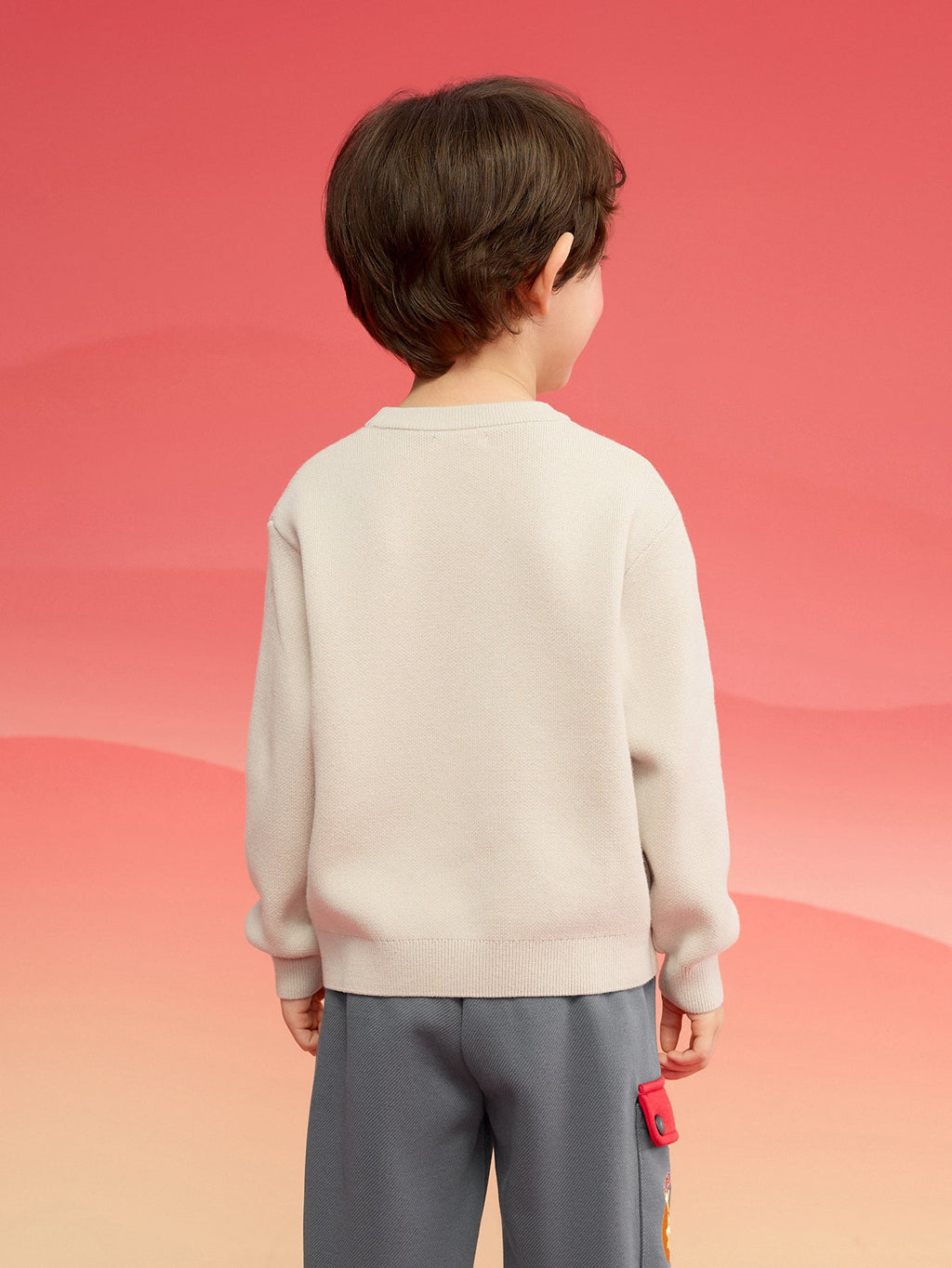 Balabala Children Clothes Boy Sweater 2025 New Spring New Year's Outfit Baby Chinese Style Knitwear