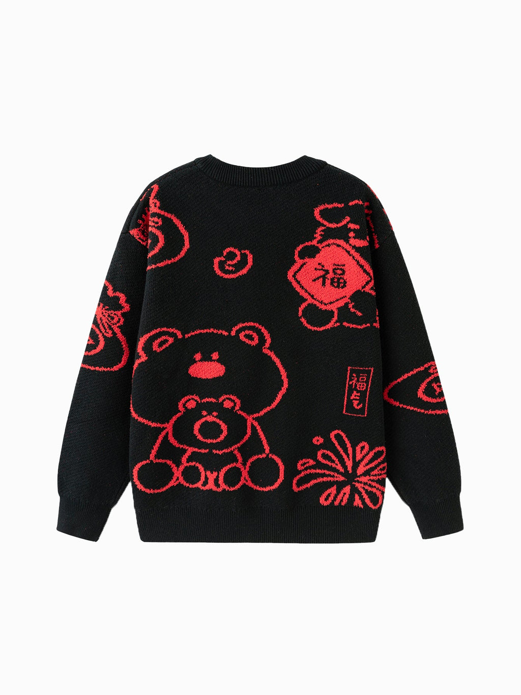 Balabala children's clothing in high neck sweater fall and winter 2024 new boys and girls knit sweater