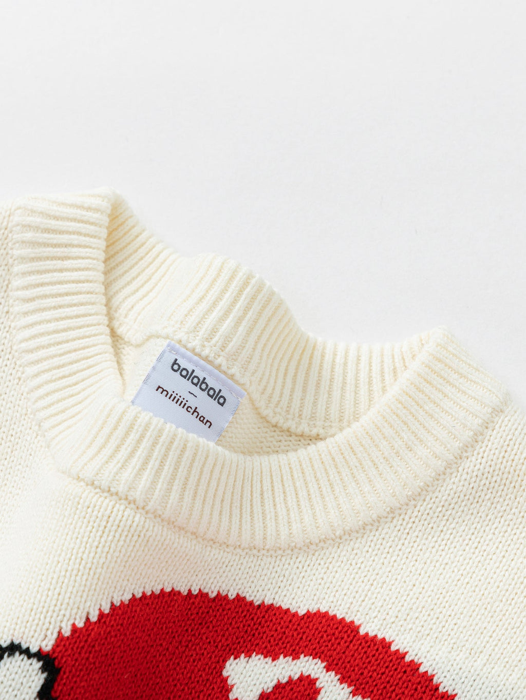 Balabala Children Sweater Boy Girl Autumn And Winter 2024 Toddler Kid Pullover Knitwear New Year's Outfit