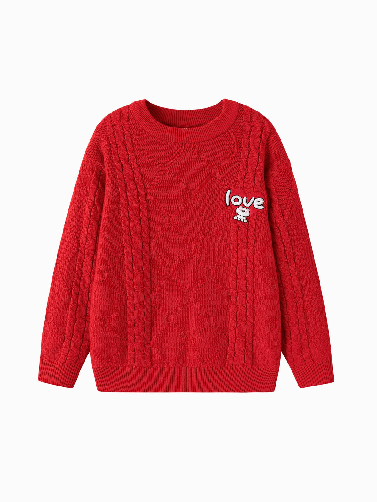 Balabala Children Sweater Boy Girl Autumn And Winter 2024 Toddler Kid Pullover Knitwear New Year's Outfit