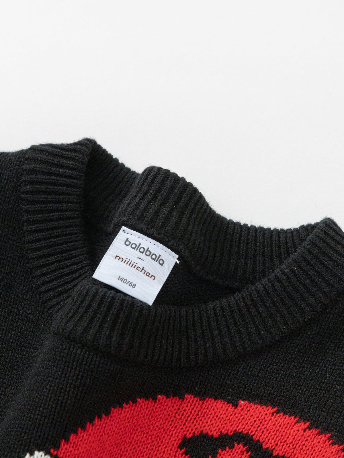 Balabala Children Sweater Boy Girl Autumn And Winter 2024 Toddler Kid Pullover Knitwear New Year's Outfit
