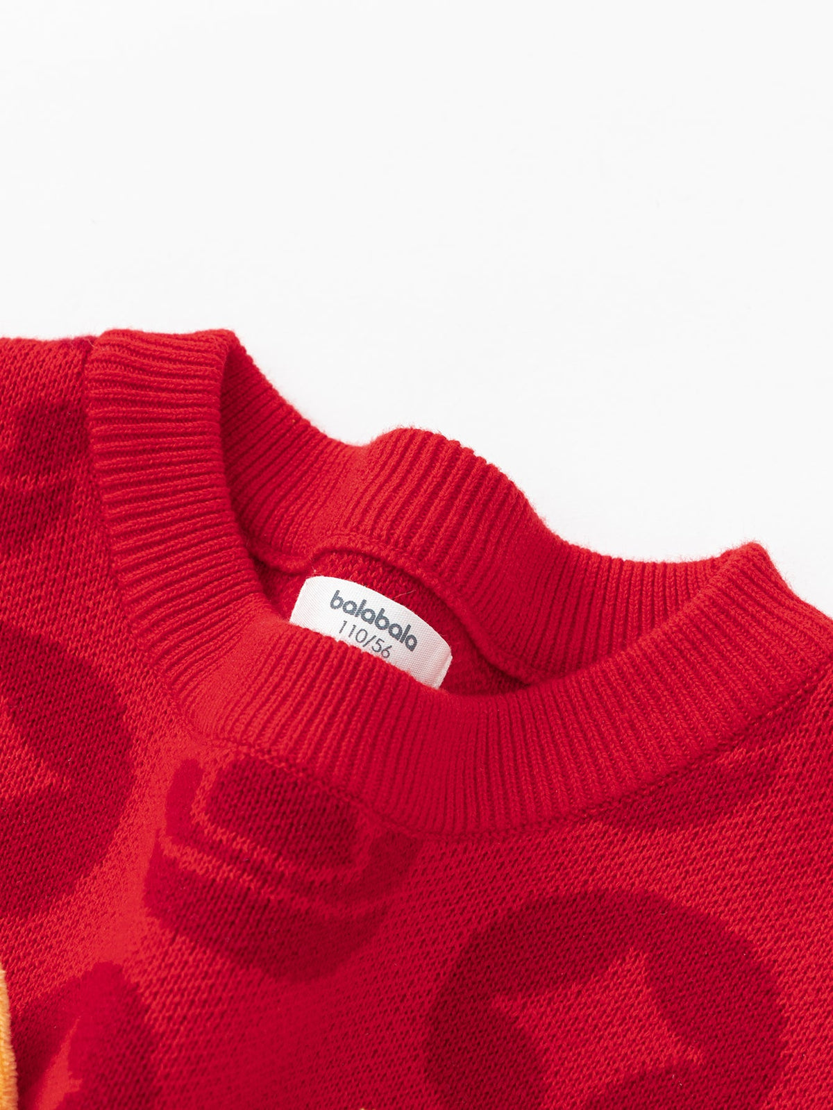 Balabala Children Sweater Boy Girl Autumn And Winter 2024 New Toddler Pullover Knitwear New Year's Outfit