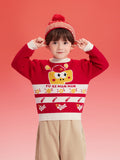 Balabala Children Sweater Turtleneck Sweater Autumn And Winter 2024 New Kid Loose Boy And Girl Knitwear