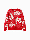 Balabala Children's Clothes Parent-Child Sweater Knitwear 2025 New Winter Clothes Kid Knitwear New Year Season China-chic